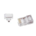 ZACISKACZ ZACISKARKA UNIWERSALNA DO WTYKÓW SIECIOWYCH LAN RJ45 RJ12 RJ11 + 50x wtyk sieciowy RJ45 8P8C UTP Z PROWADNICĄ PRZELOTOWE