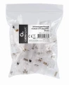 ZACISKACZ ZACISKARKA UNIWERSALNA DO WTYKÓW SIECIOWYCH LAN RJ45 RJ12 RJ11 + 50x wtyk sieciowy RJ45 8P8C UTP Z PROWADNICĄ PRZELOTOWE