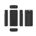 Powerbank 20000mAh 20W PD QC 3.0 LCD USB-C Zintegrowane Kable USB-C Lightning