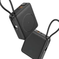 Powerbank 10000mAh 20W PD Bezprzewodowy 15W LCD  z Kablem USB-C