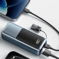 Powerbank 10000mAh 20W PD QC 3.0 Szybkie Ładowanie LCD USB-C Szary