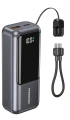 Powerbank 10000mAh 20W PD QC 3.0 Szybkie Ładowanie LCD USB-C Szary