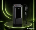 Powerbank 10000mAh 20W PD QC 3.0 Szybkie Ładowanie LCD USB-C Szary