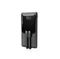 Powerbank 10000mAh 20W PD QC 3.0 LCD z kablami USB-C + Lightning do iphone