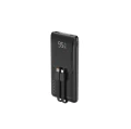 Powerbank 10000mAh 20W PD QC 3.0 LCD z kablami USB-C + Lightning do iphone