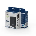 Opakowanie ładowarki turystycznej Gembird TA-UC-1A3C-PD100-01-BK GaN 100W z wymiennymi adapterami wtyczek.jpeg