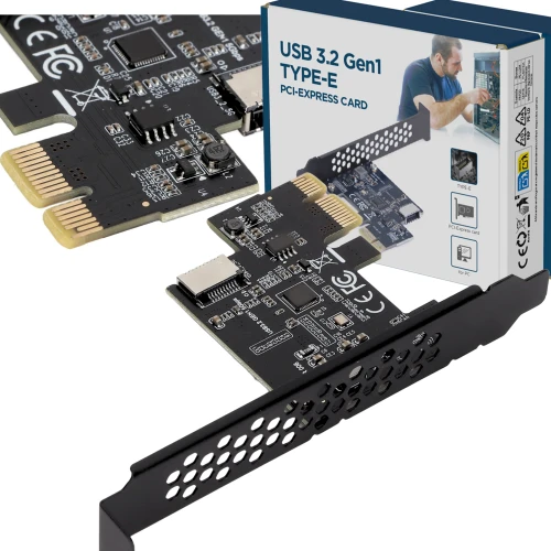 Karta PCI Express USB 3.2 Gen1 Type-E A-Key 5 Gb/s adapter do komputera