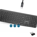 Bezprzewodowa klawiatura Slim PRO-BUSINESS 2,4 GHz + Bluetooth, US Cicha