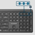 Bezprzewodowa klawiatura Slim PRO-BUSINESS 2,4 GHz + Bluetooth, US Cicha