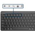 Bezprzewodowa klawiatura Slim PRO-BUSINESS 2,4 GHz + Bluetooth, US Cicha