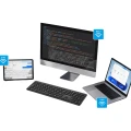 Bezprzewodowa klawiatura Slim PRO-BUSINESS 2,4 GHz + Bluetooth, US Cicha